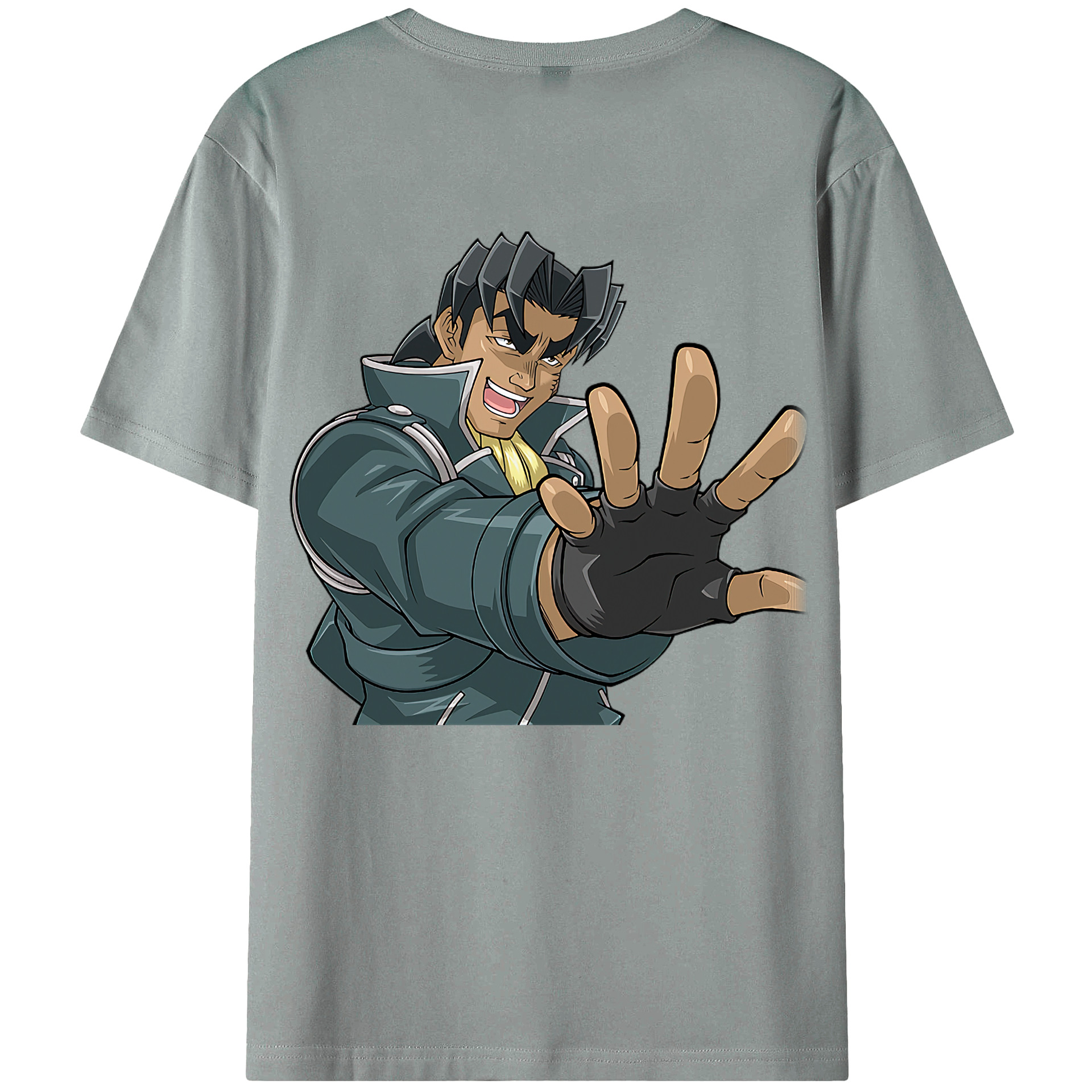（画像用） 遊☆戯☆王 Yu-Gi-Oh! 綿100％ メンズ半袖Tシャツ（バックプリント） 通気性